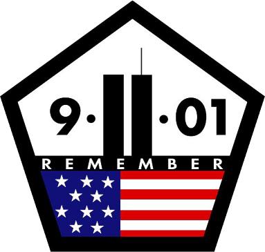 5-sided 9-11-01 remembrance logo