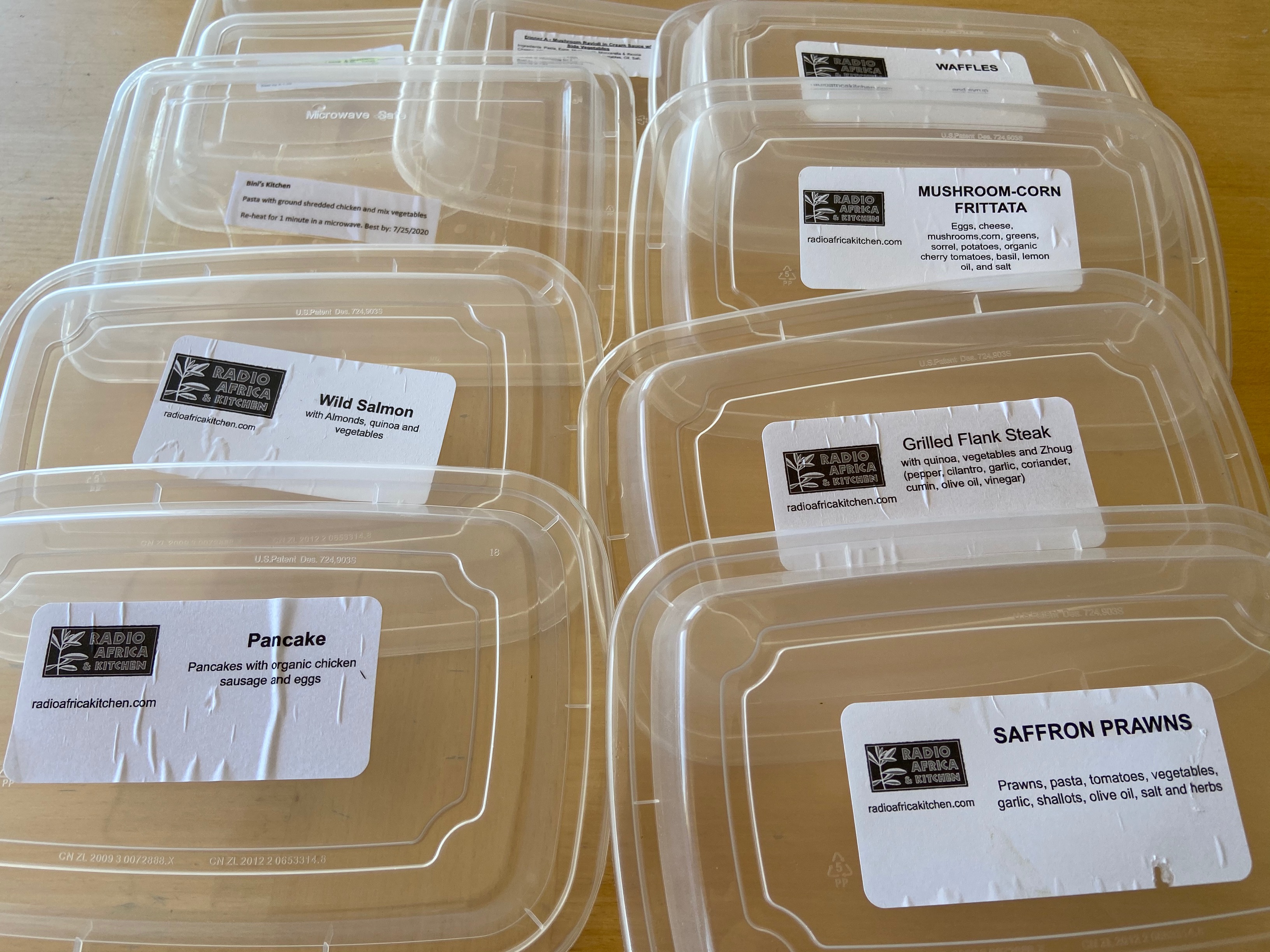 Photo of boxes of meals delivered from Great Plates